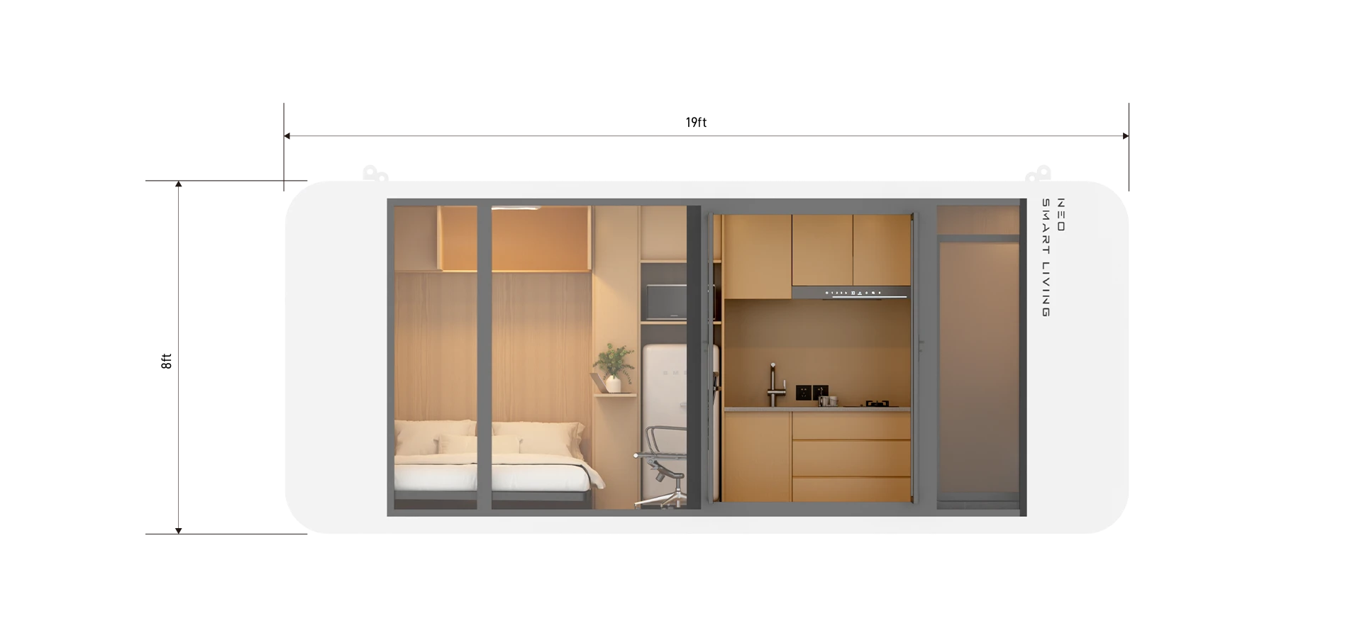 Top Dimensions – Exterior Exterior Dimensions 1